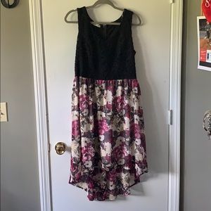 Maurice’s high-low floral/lace dress